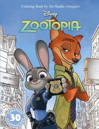 Read Coloring Book Zootopia for Kids and Adults, Disney (Black and White) - Art Studio Anigor file in PDF